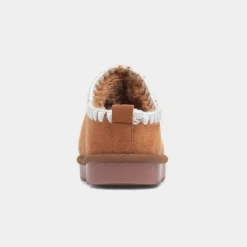 Krush Whip Stitch Womens Chestnut Slipper
