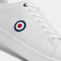 Lambretta Pinball Mens White Casual Trainer