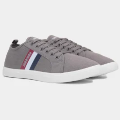 Lambretta Spike Mens Grey Canvas Shoe
