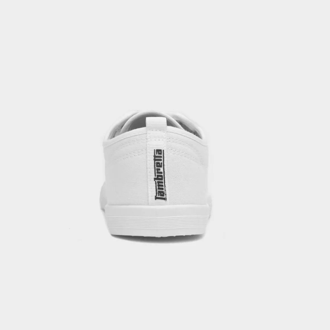 Lambretta Spike Mens White Canvas Shoe