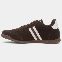 Lambretta Tackle Mens Chocolate Lace Up Trainer
