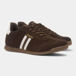 Lambretta Tackle Mens Chocolate Lace Up Trainer