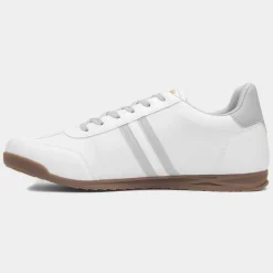 Lambretta Tackle Mens White Trainer