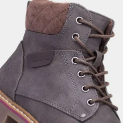 Lilley & Skinner Alberta Womens Grey Lace Up Boot