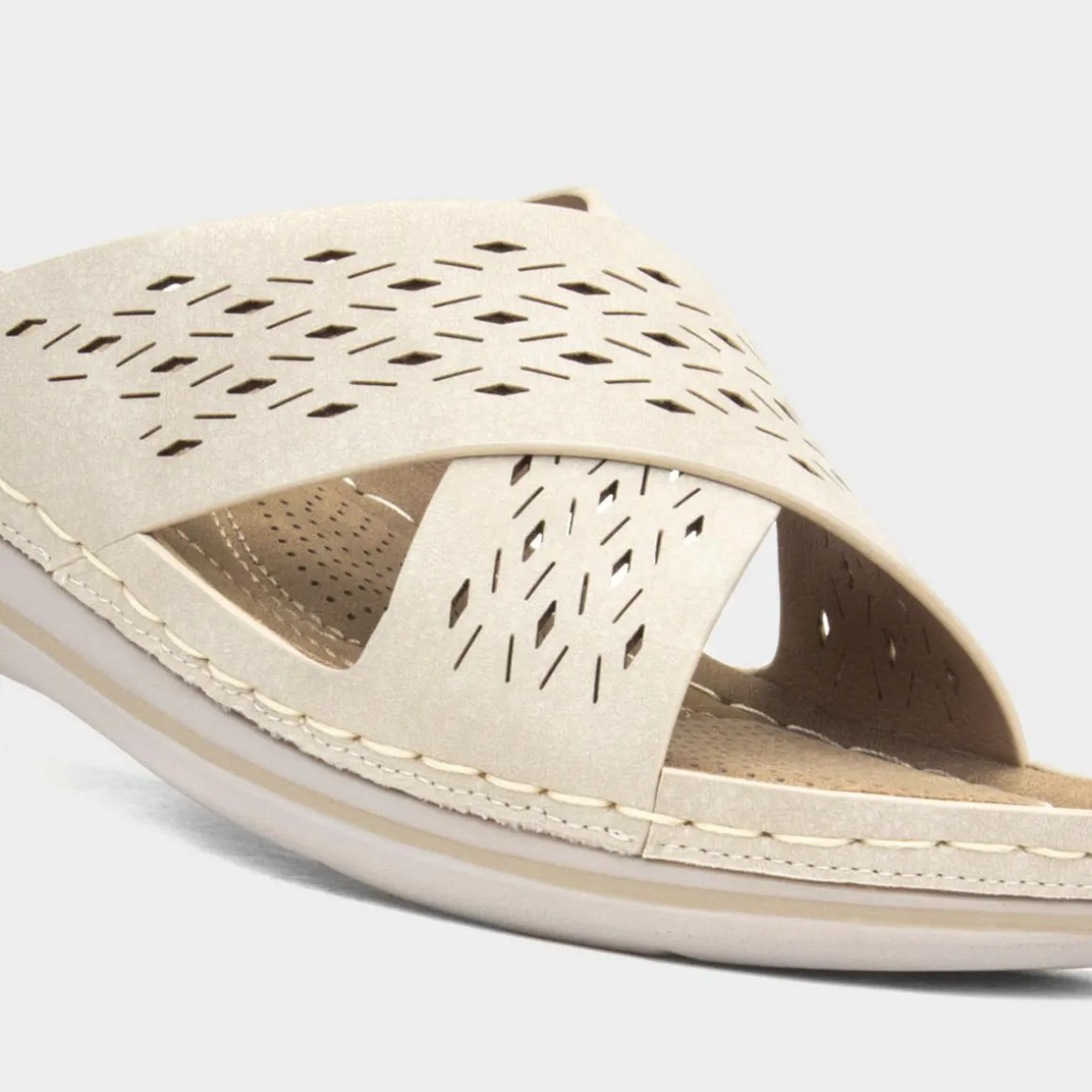 Lilley & Skinner Antigua Womens Beige Mule Sandal