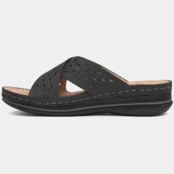 Lilley & Skinner Antigua Womens Black Mule Sandal