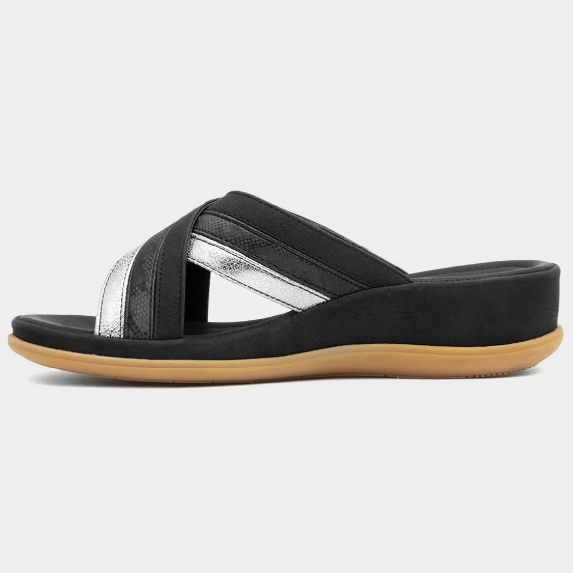 Lilley & Skinner Caicos Womens Black Mule Sandal