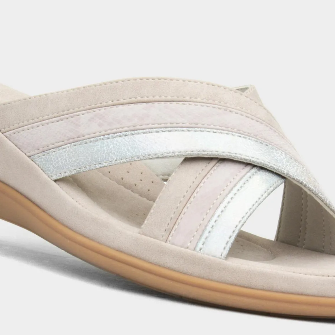Lilley & Skinner Caicos Womens Beige Mule Sandal