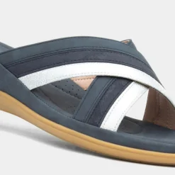 Lilley & Skinner Caicos Womens Navy Mule Sandal