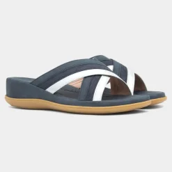 Lilley & Skinner Caicos Womens Navy Mule Sandal