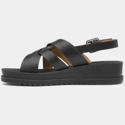Lilley & Skinner Cuba Womens Black Strappy Sandal