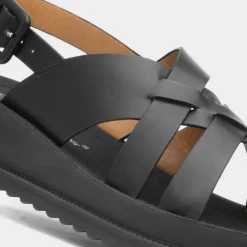 Lilley & Skinner Cuba Womens Black Strappy Sandal