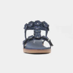 Lilley & Skinner Cyprus Womens Navy Flower Sandal
