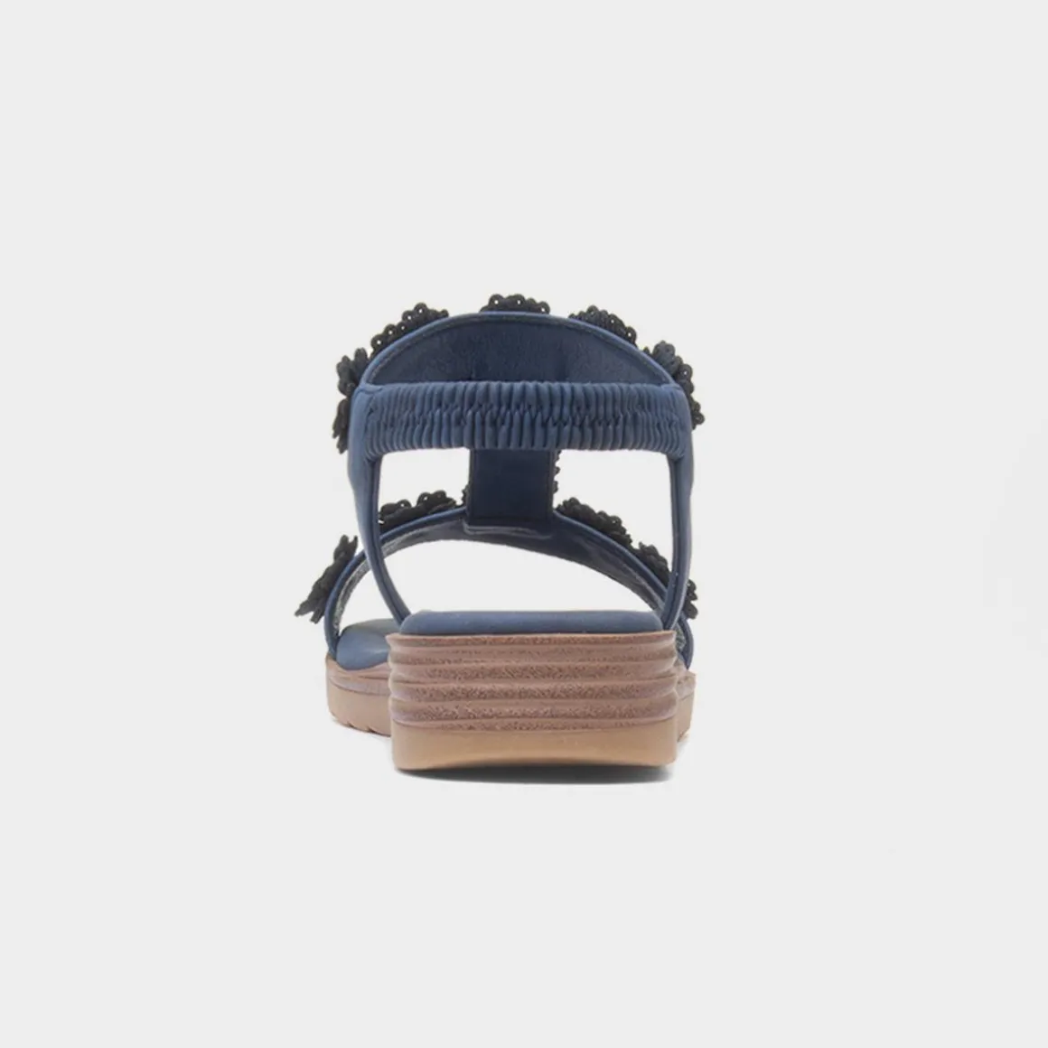 Lilley & Skinner Cyprus Womens Navy Flower Sandal