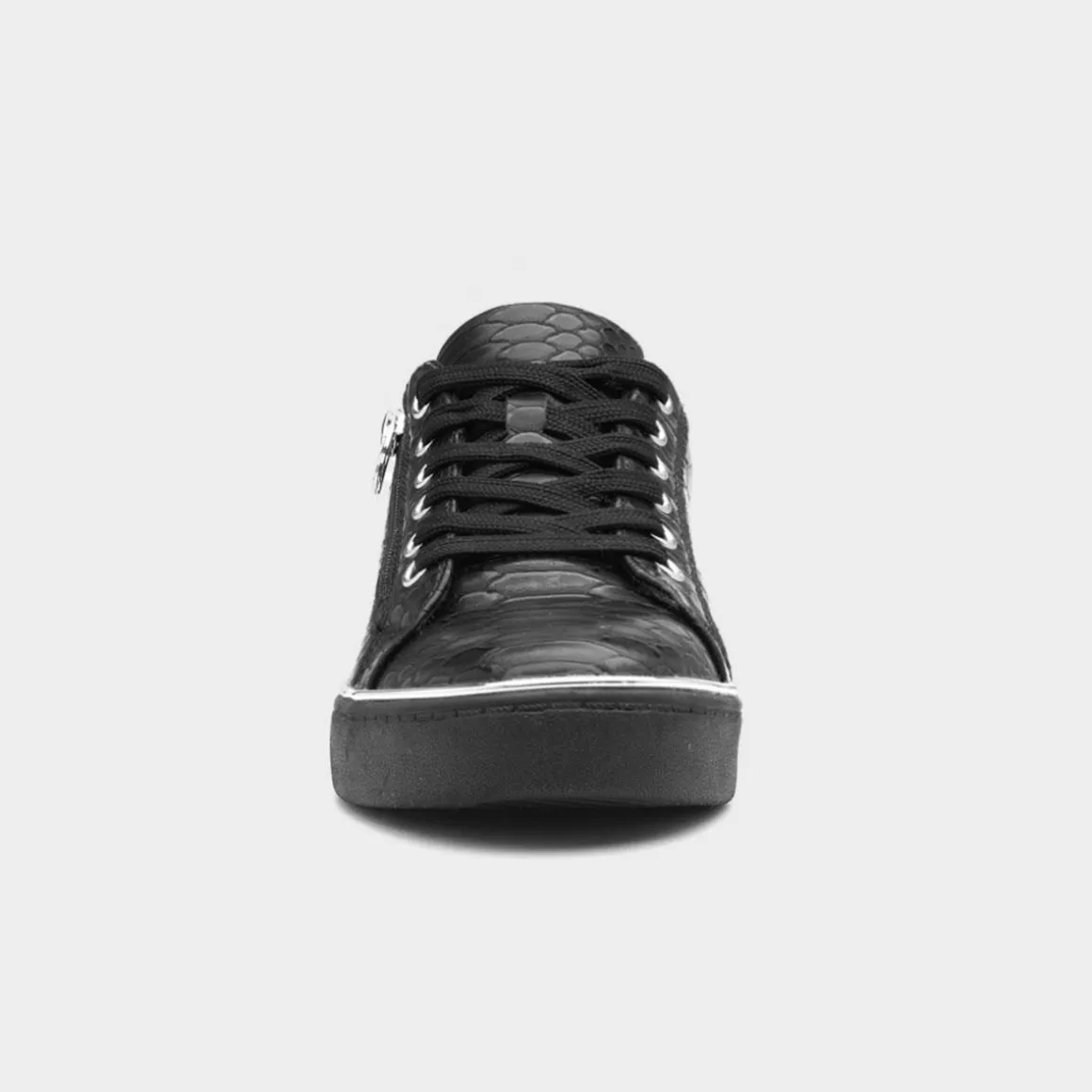 Lilley & Skinner Gym Womens Black Snake Print Shoe