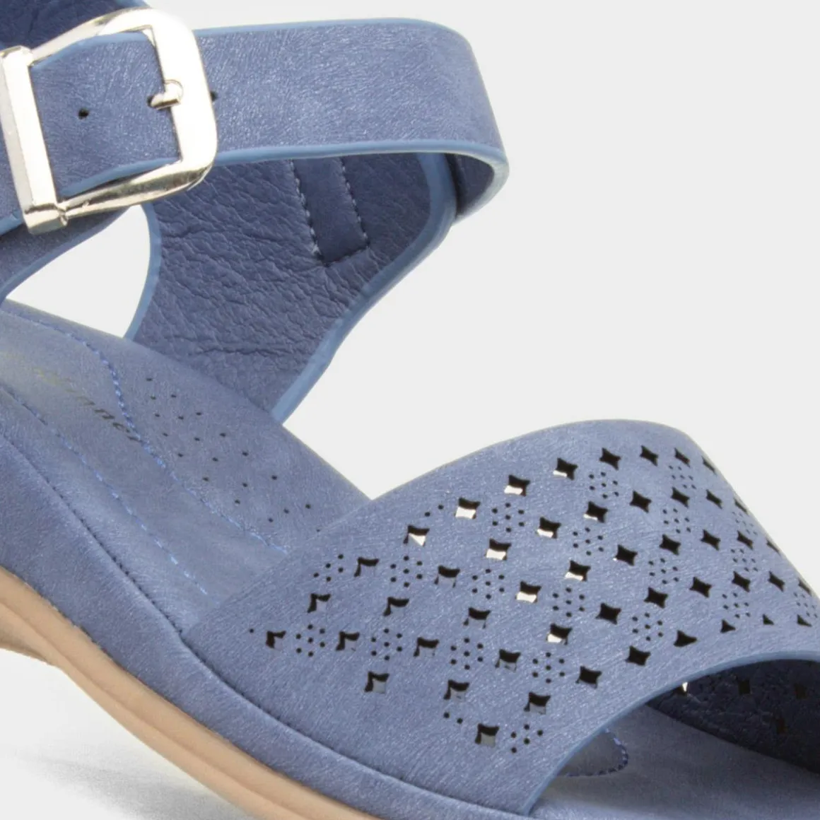 Lilley & Skinner Haiti Womens Blue Strappy Sandal