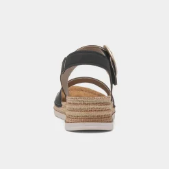 Lilley & Skinner Monza Womens Black Wedge Sandal