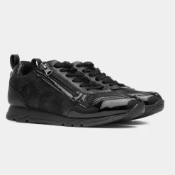 Lilley & Skinner Race Womens Black Lace Up Trainer