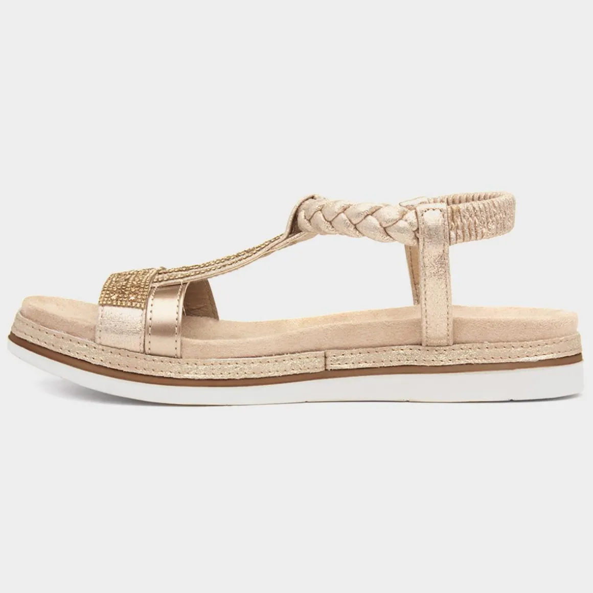 Lilley & Skinner Seychelles Womens Gold Sandals