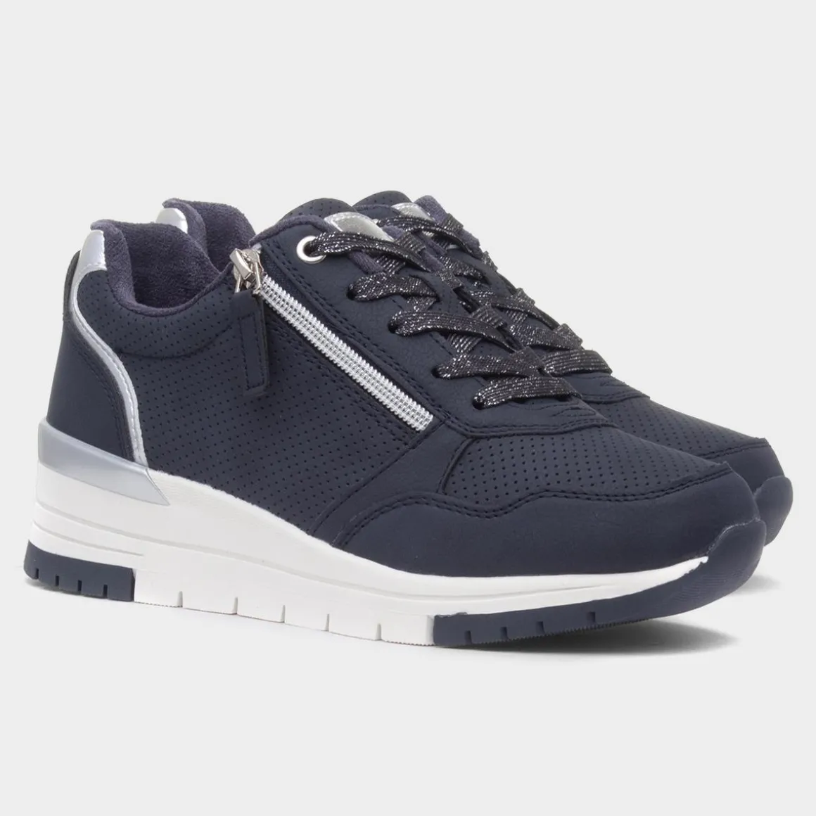 Lilley & Skinner Spa Womens Navy Casual Trainer