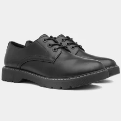 Lilley Adora Womens Black Lace Up Shoe