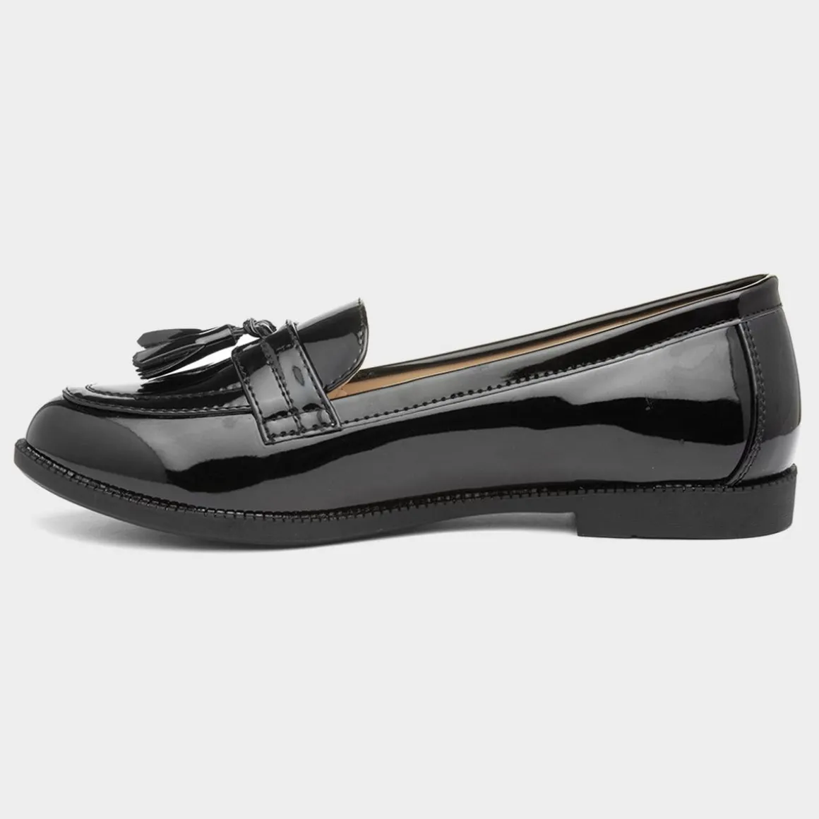 Lilley Anais Womens Black Patent Loafer