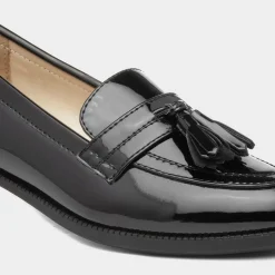 Lilley Anais Womens Black Patent Loafer