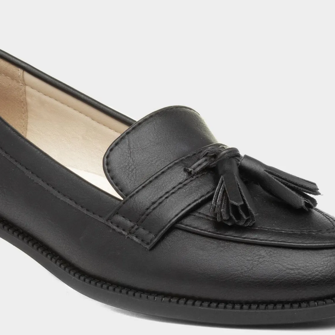 Lilley Anais Womens Black Matte Loafer