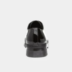 Lilley Ashley Womens Black Patent Lace Up Shoe