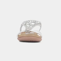 Lilley Cadance Girls Silver Diamante Sandal