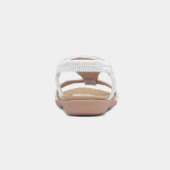 Lilley Cadance Girls Silver Diamante Sandal