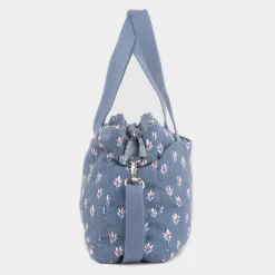 Lilley Carmen Womens Denim Blue Floral Bag