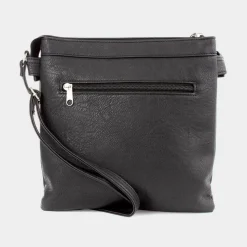 Lilley Connie Black Zip Detail Handbag