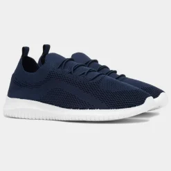 Lilley Darcy Womens Navy Knitted Casual Shoe