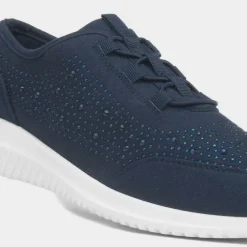 Lilley Darlene Womens Navy Diamante Casual Shoe