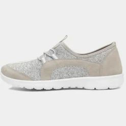 Lilley Donna Womens Grey Casual Slip On Shoe