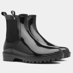 Lilley Gale Womens Black Chelsea Welly