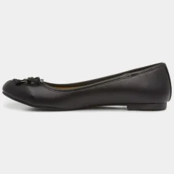 Lilley Gerri Womens Black Ballerina with a Bow