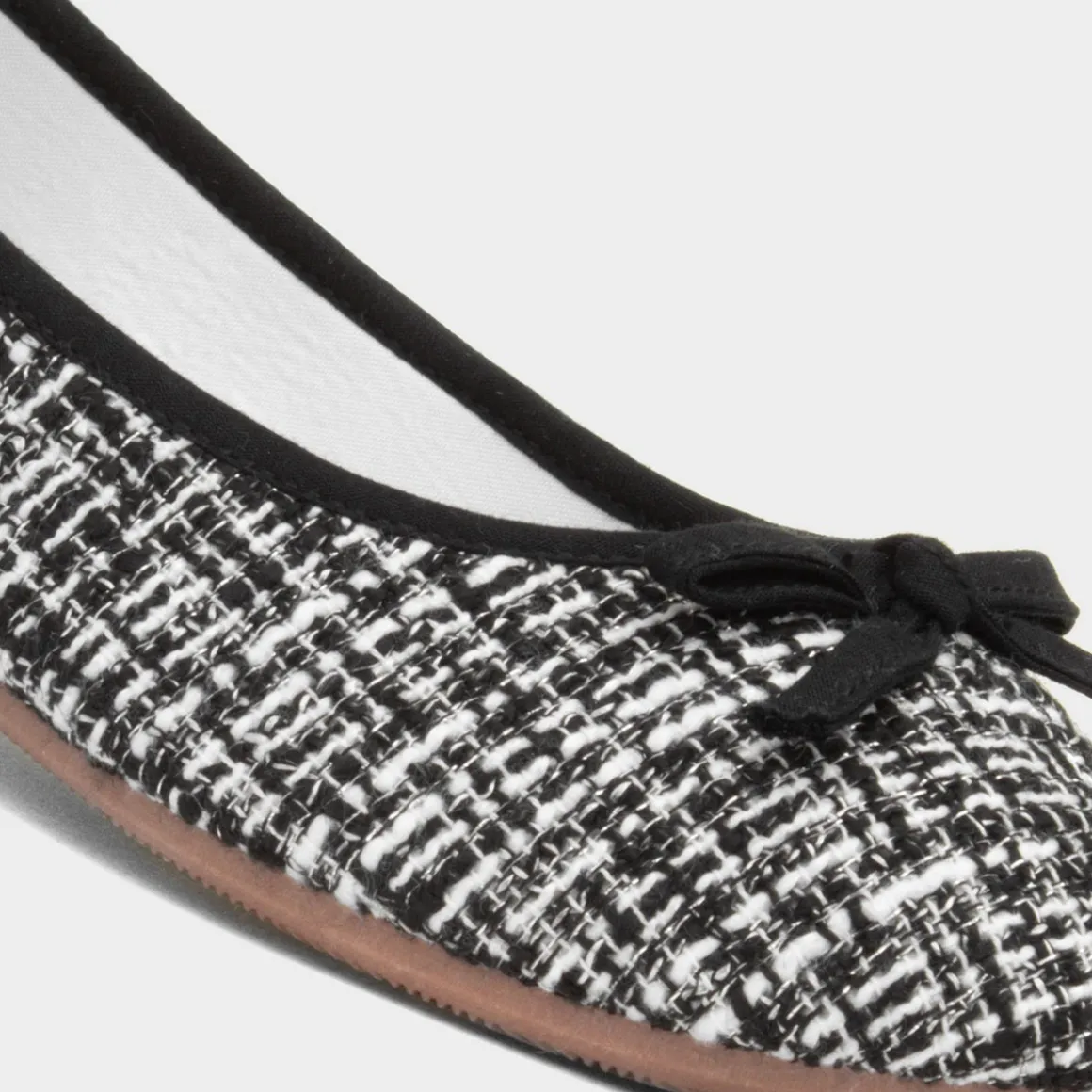 Lilley Grace Womens Black Bow Ballerina Shoe