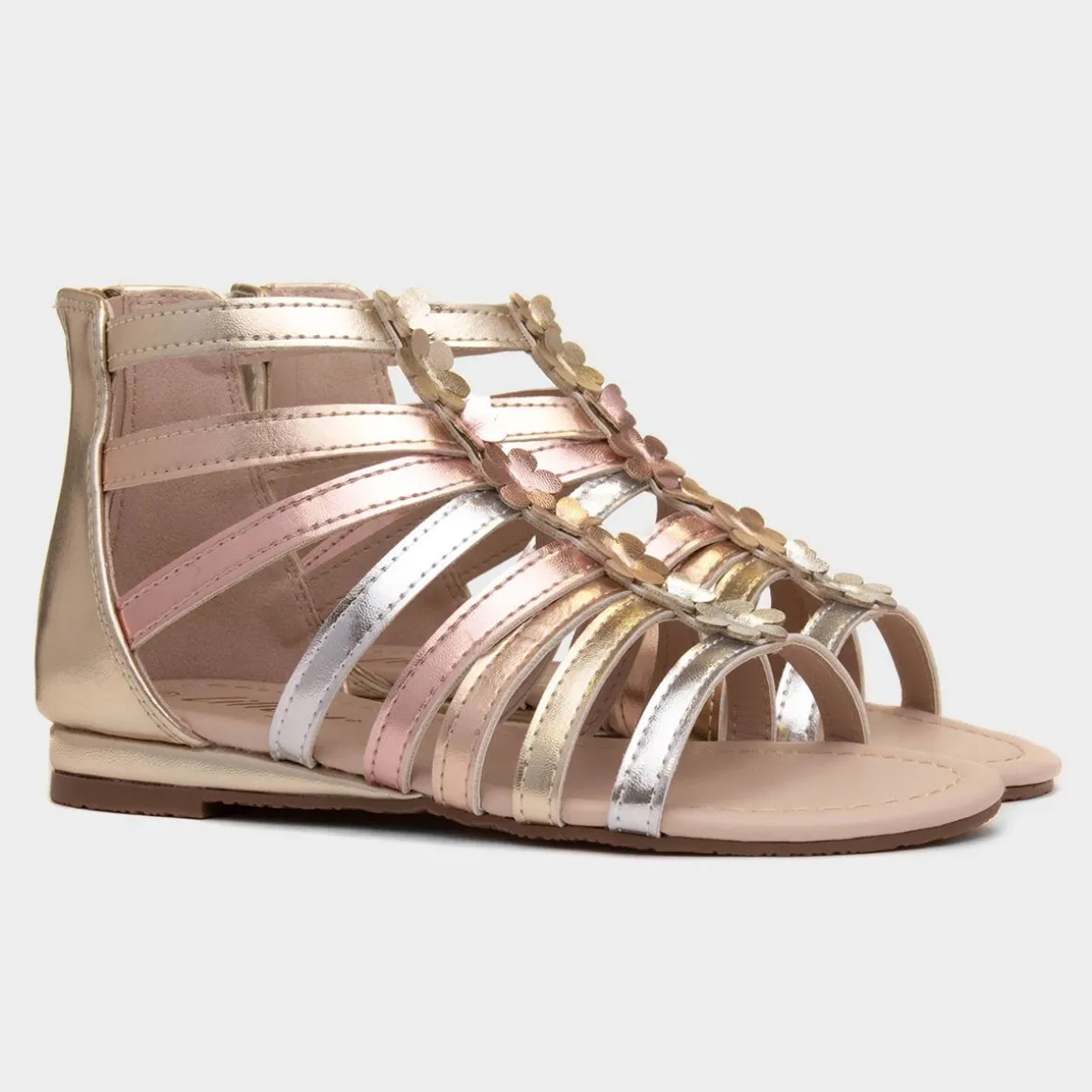Lilley Imelda Girls Metallic Gladiator Sandal