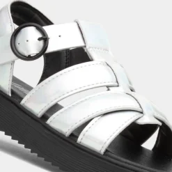 Lilley Junior Hyde Girls Metallic Silver Sandal