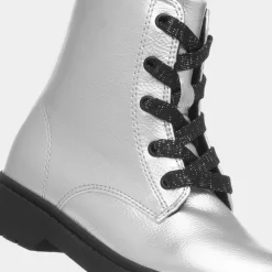 Lilley Junior Jill Girls Silver Ankle Boot