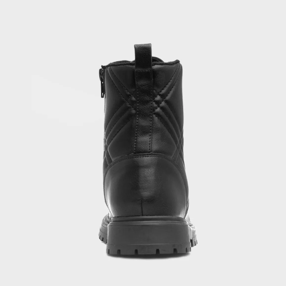 Lilley Junior June Girls Black Quilted Boot