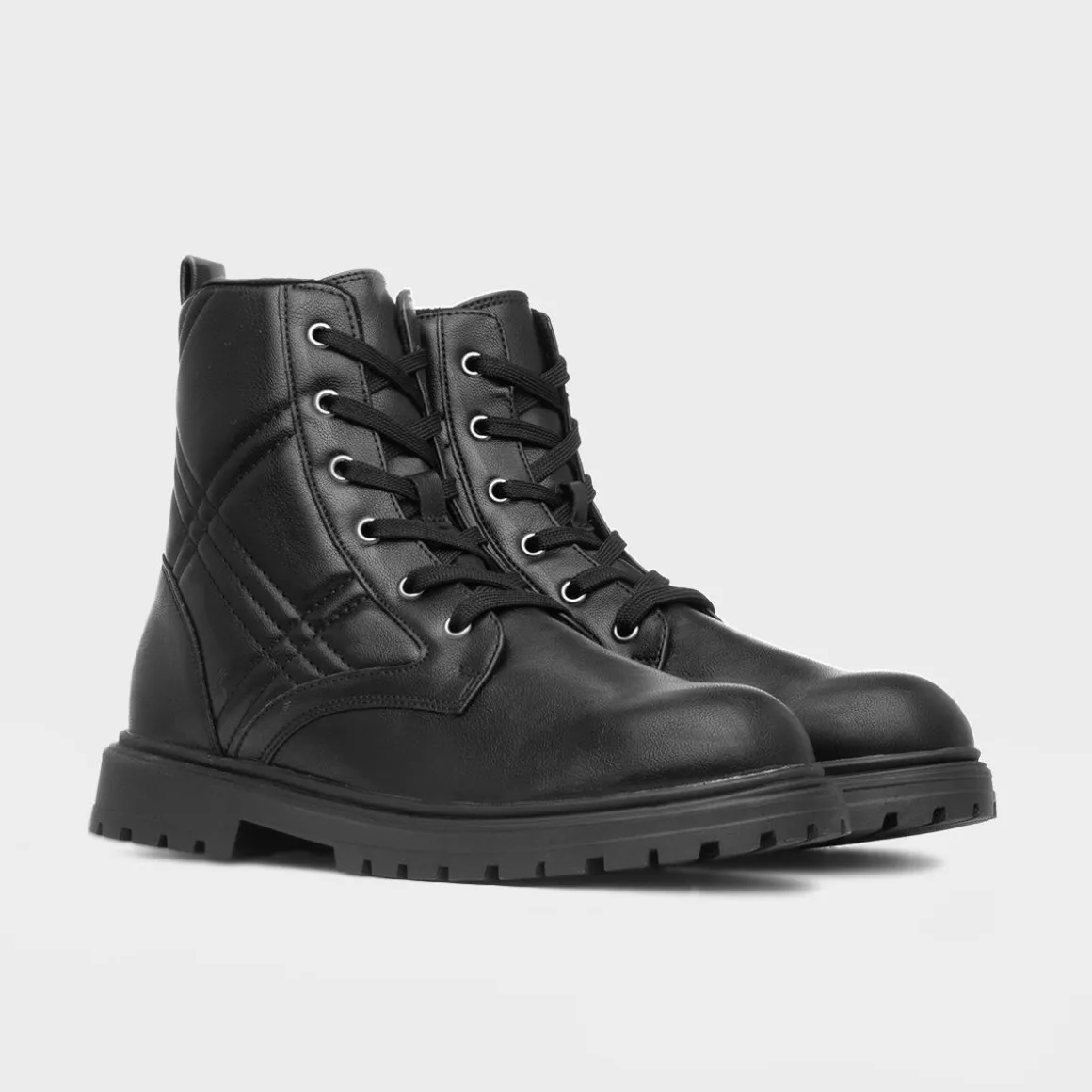 Lilley Junior June Girls Black Quilted Boot