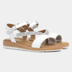 Lilley Junior Sherwood Girls White Sandal