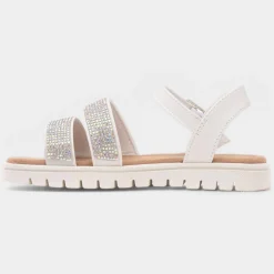 Lilley Junior Snowdonia Girls White Sandal