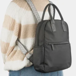 Lilley Lake Black Woven Straps Back Pack