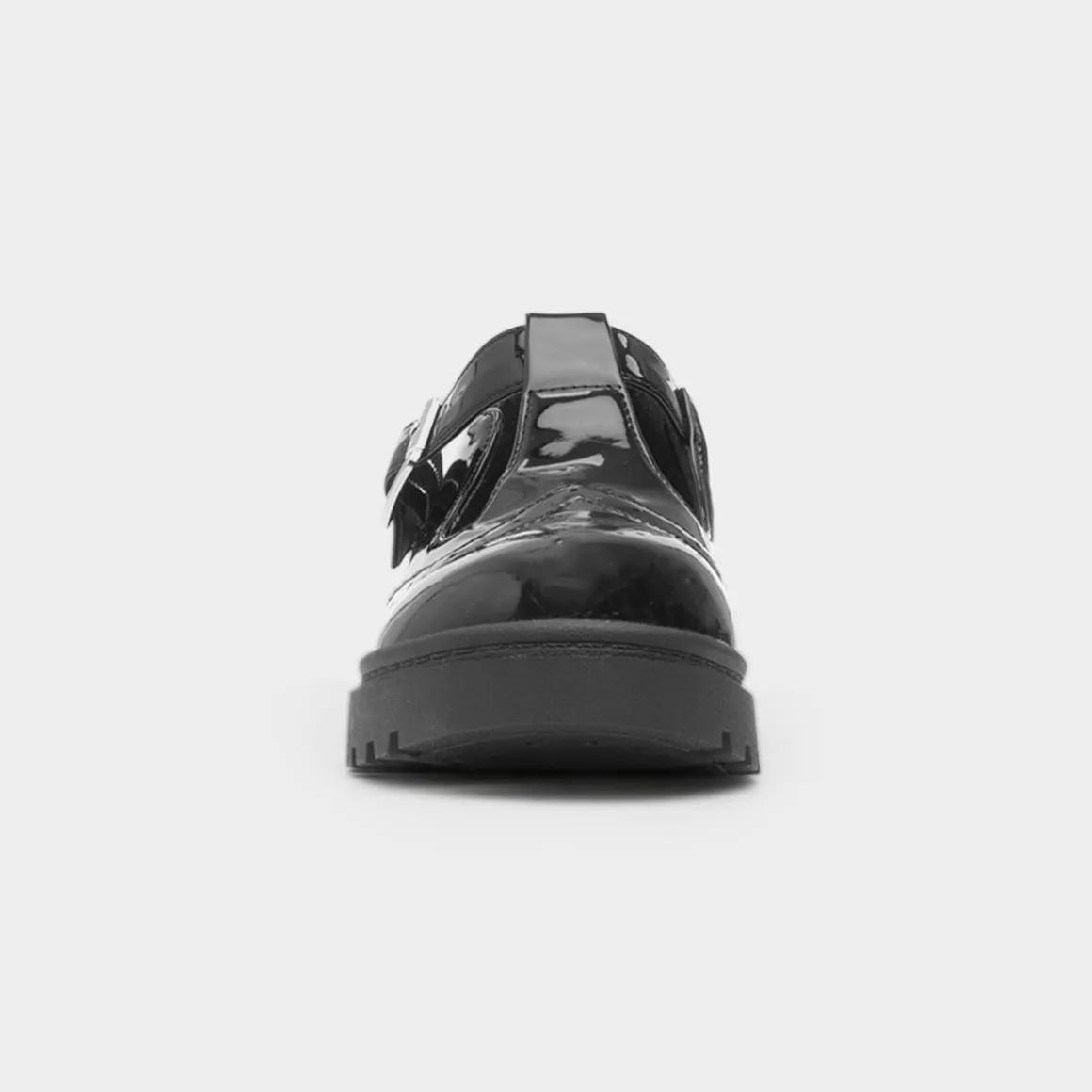 Lilley Layton Girls Black Patent T-Bar Shoe