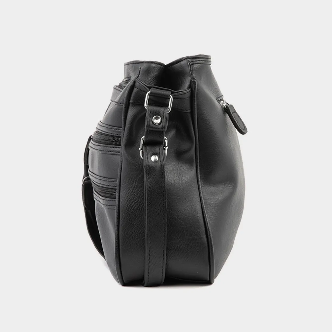 Lilley Lindsay Organiser Shoulder Bag in Black