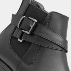 Lilley Mabel Womens Black Zip-up Boot